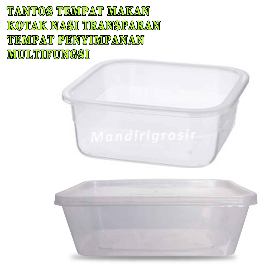 Tempat Makan* Tantos* Kotak Nasi Polos* Kotak Penyimpanan Multifungsi