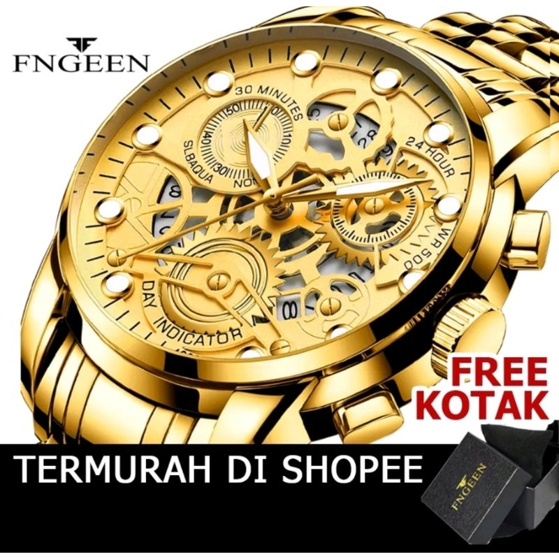 WISHDOIT Jam Tangan pria original Anti Air