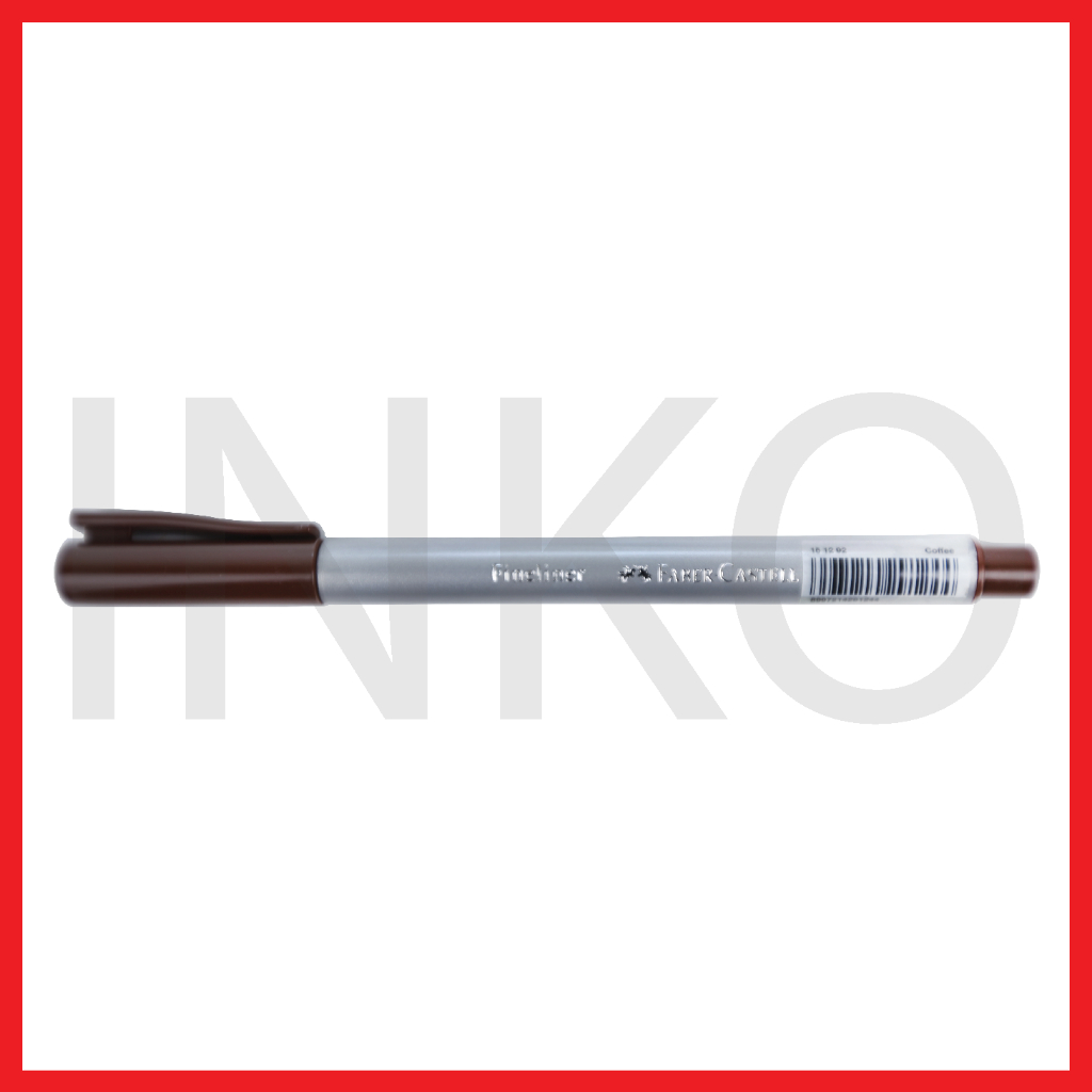 

FABER CASTELL FINELINER CLIP CAP COFFEE INK 1PCS
