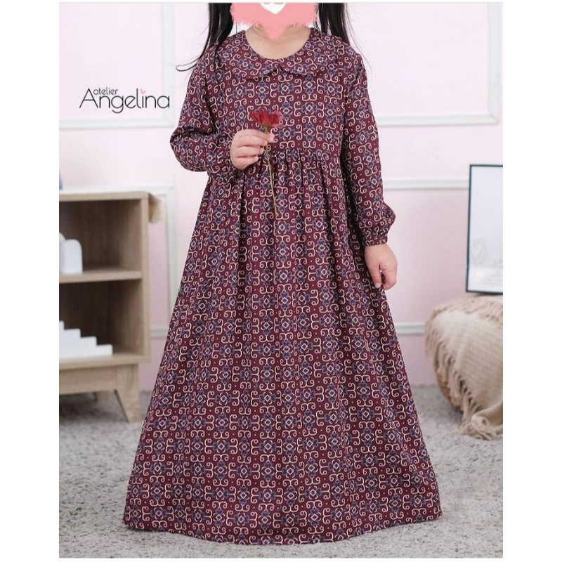 Little Sarah Maya in love merlot 8-10y by Atelier Angelina