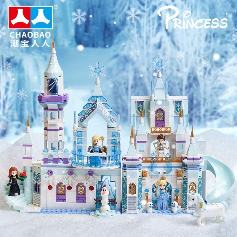 Mainan Seri Frozen Princess Elsa Dan Anna Ice Castle Besar