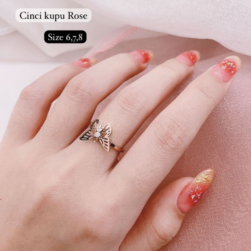 Cincin Titanium Asli Premium Quality Anti karat anti alergi Stainless steel ori Ct020