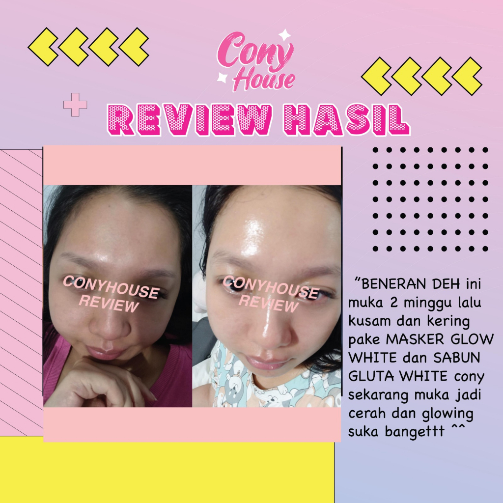 Glow White Mask Conyhouse Masker Organik