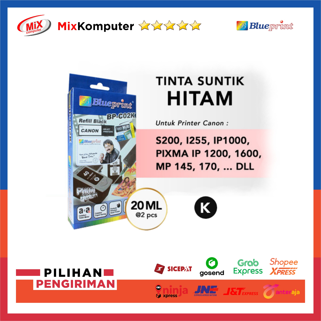 Tinta Suntik / Tinta Refill Canon BLUEPRINT For Printer Canon Black