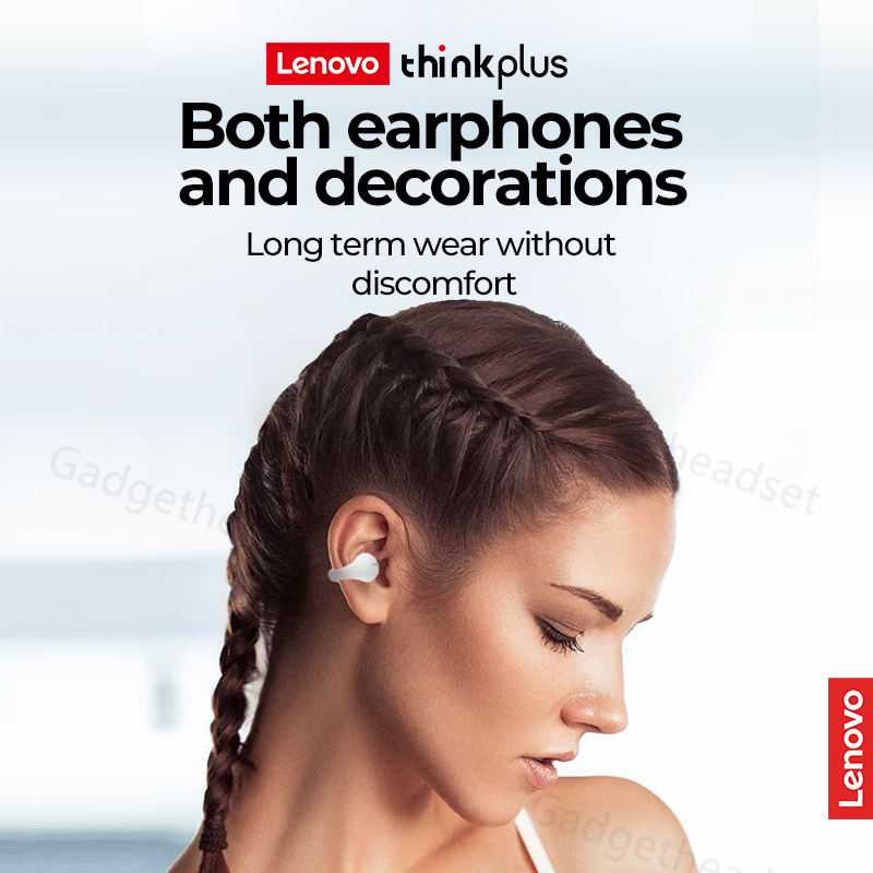 Lenovo Thinkplus XT83II Headset Bluetooth 5.3 Klip Telinga TWS Earphone untuk Android/IOS 100% Ori Dengan Mikrofon