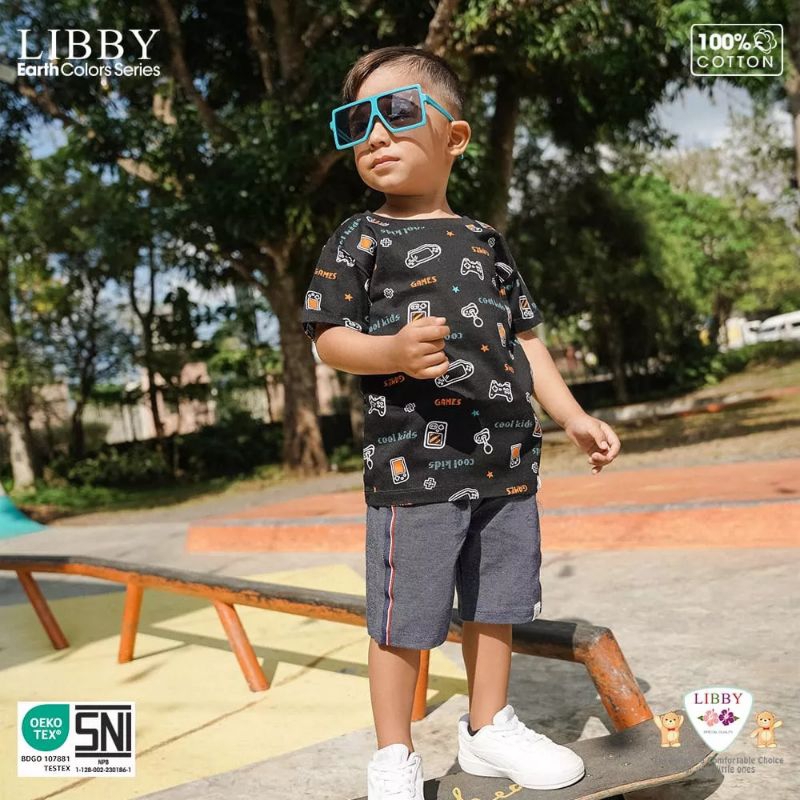 Libby KAI SHIRT PENDEK / KAOS OBLONG LIBBY BABY LENGAN PENDEK