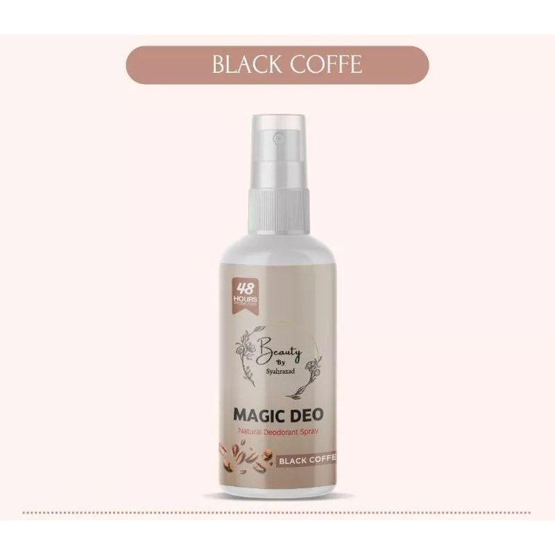 Magic Deo deodorant Black coffe tawas spray