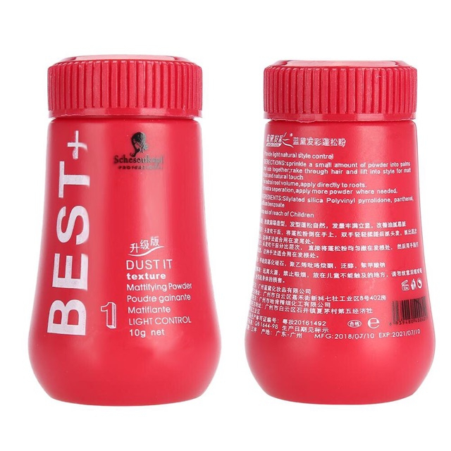 HOPE STORE - Best+ Hair Powder Pria Upgrade Edition - Bedak Rambut Dust It Hairstyling Texture Mattifying 10g