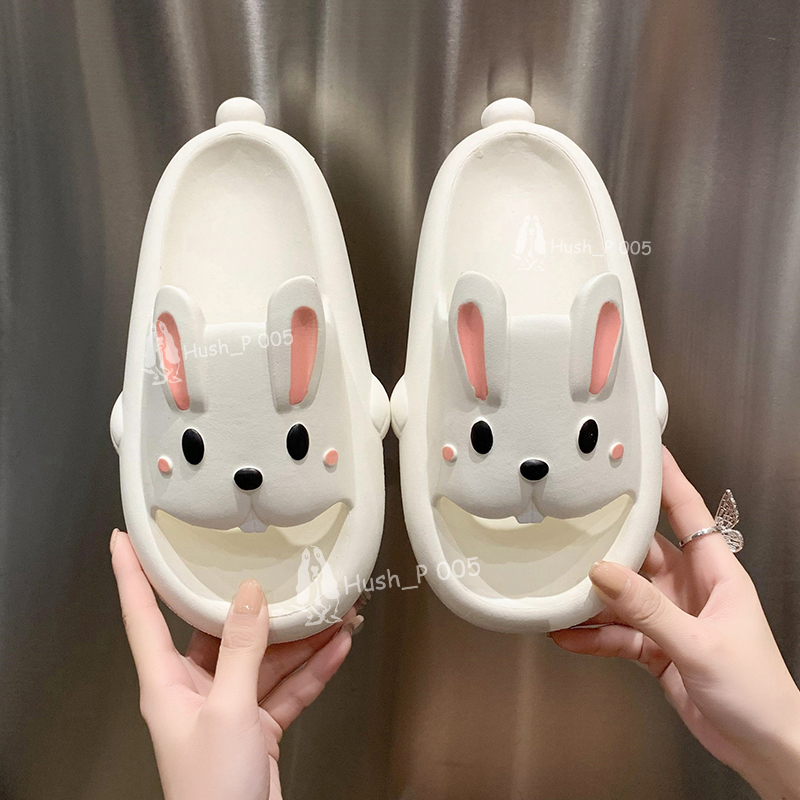 Komin Sandal Selop Wanita Kelinci Korea Sendal Kelinci Dewasa Lucu Sandal Rabbit Cewek Import Anti Slip Slippers Flat Terbaru Size 30-41
