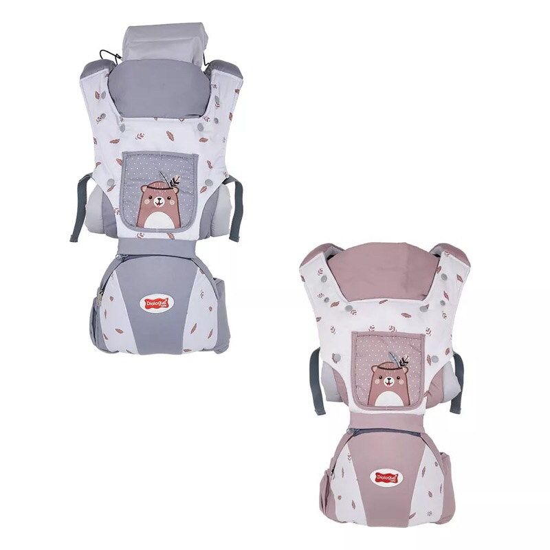 DIALOGUE BABY HIPSEAT 10in1 BEARIE SERIES DGG4322 - GENDONGAN DEPAN BAYI