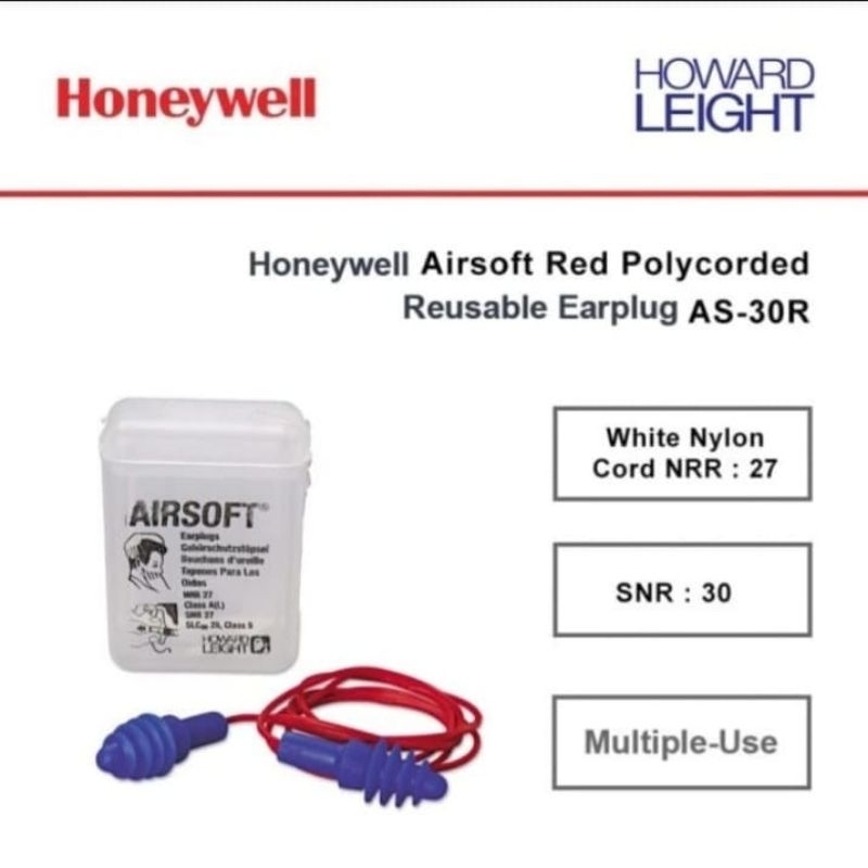 Earplug Honeywell Airsoft Reusable Howard Leight AS 30R