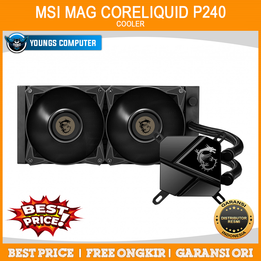 MSI MAG CORELIQUID P240 240MM LIQUID AIO WATER CPU COOLER