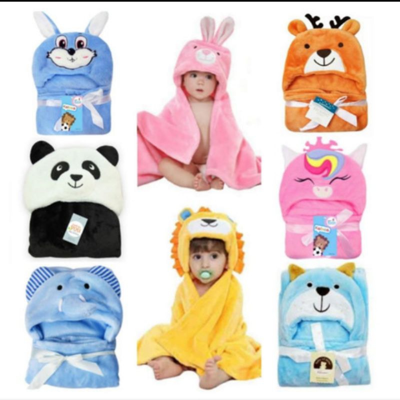 Selimut Bayi Topi Lembut