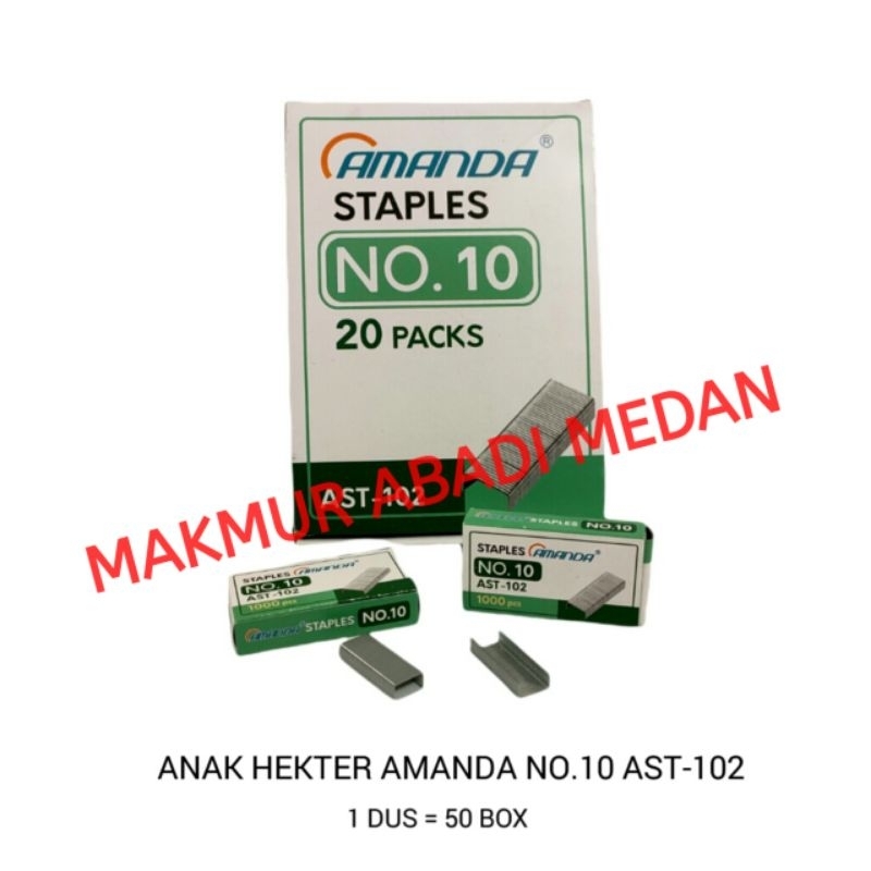 

Anak Hekter Amanda No.10 AST-102/Isi Hekter/Staples