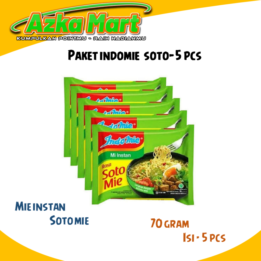 

Indomie Kuah Soto Mie - Isi 5 Pcs