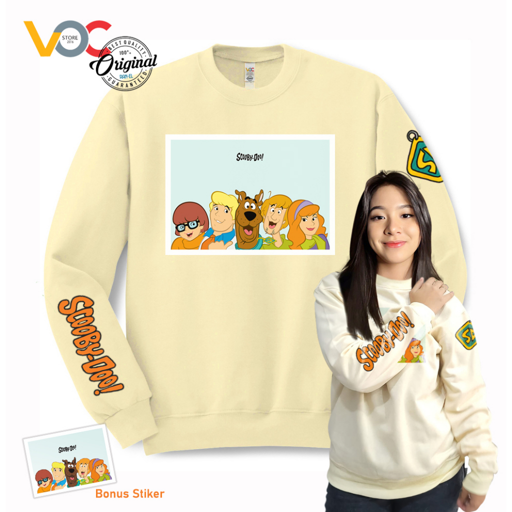 Crewneck Sweater SCOOBYDOO Switer Crewneck Fleece Tebal Premium Unisex Oversize