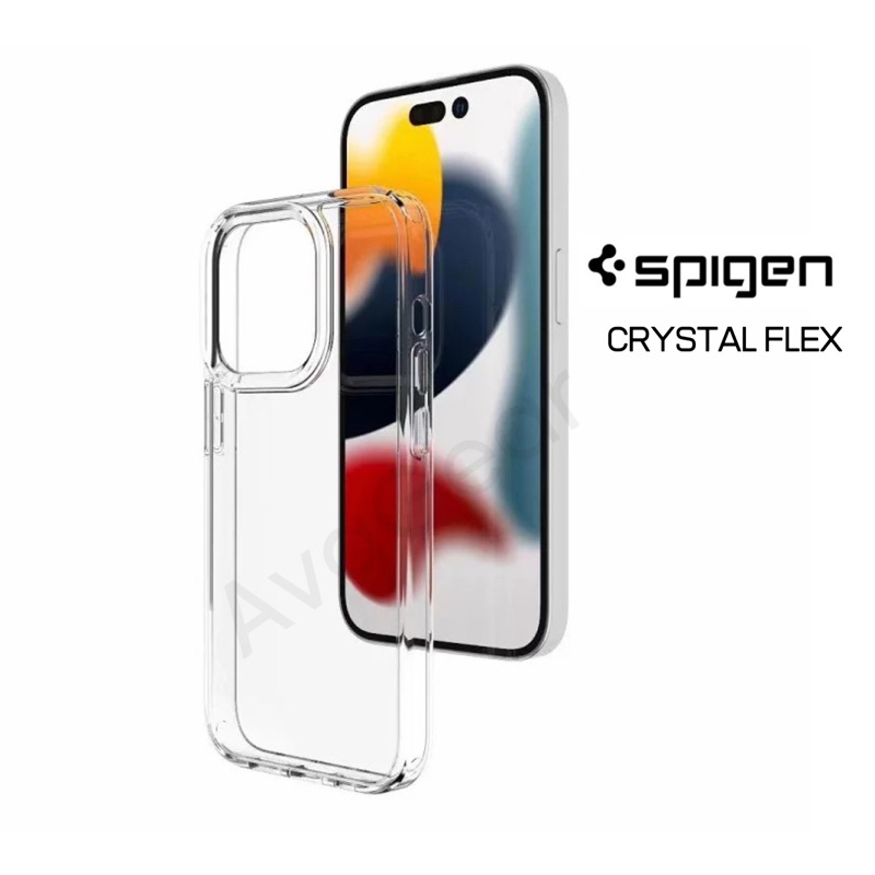 Spigen Liquid Slim Crystal Flex Square TPU Original Case iPhone 7+ XS XR 11 12 13 Pro Max 14 Plus