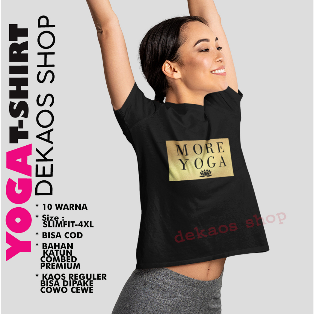 KAOS YOGA WANITA / KAOS YOGA CEWEK / BAJU YOGA WANITA /BAJU YOGA / KAOS YOGA / ATASAN YOGA / TSHIRT 