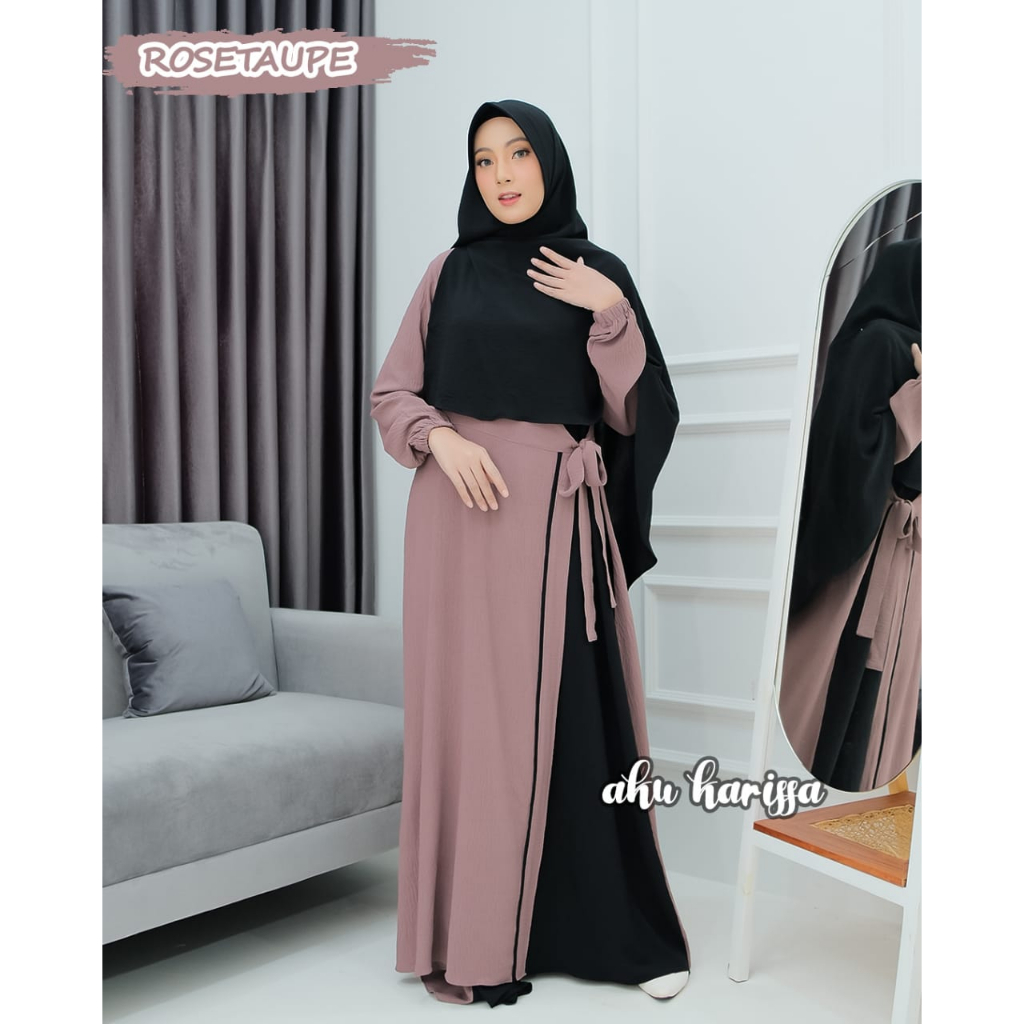 Gamis SALMA ARYANTI NIARA AKU KARISSA original produk premium hits set baju muslim size XL terbaru violita fadia KARISA AKUKARISSA