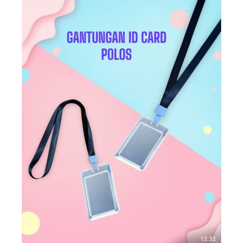 Tali Gantungan Polos ID Card / Lanyard Name Tag