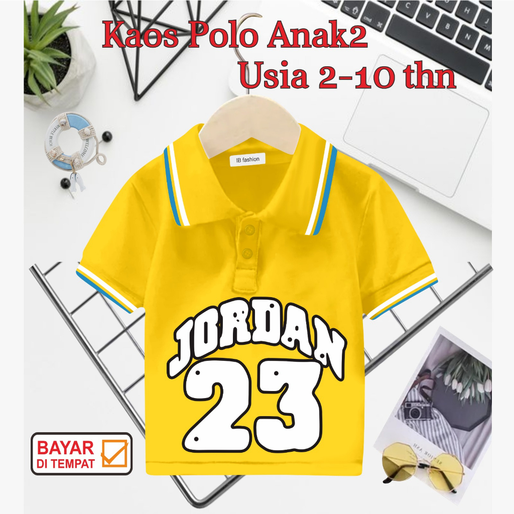 ((IB))KAOS ANAK2 KERAH POLO/JORDAN DIGITAL SABLON