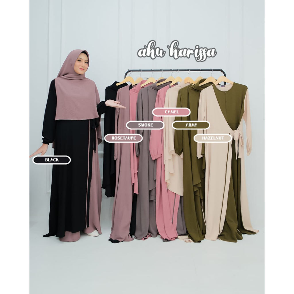 Gamis SALMA ARYANTI NIARA AKU KARISSA original produk premium hits set baju muslim size XL terbaru violita fadia KARISA AKUKARISSA