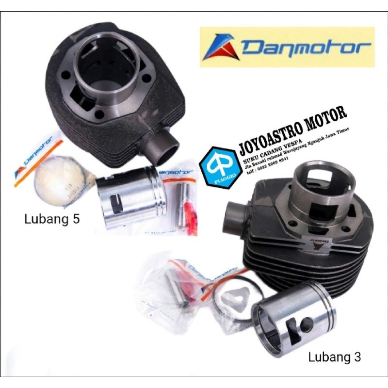 Cylinder blok buring vespa lubang 2 3 lubang 5 super sprint px exclusive excel