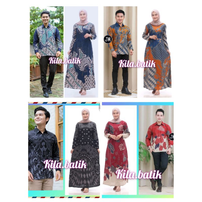 Batik couple keluarga Sania ruffle ori ndoro jowi dnt motif terbaru