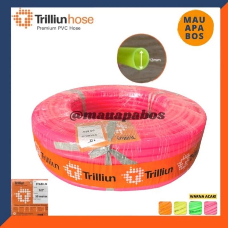 

Selang Air Elastis Trilliun Stabilo 1/2 inch (jual per meter)