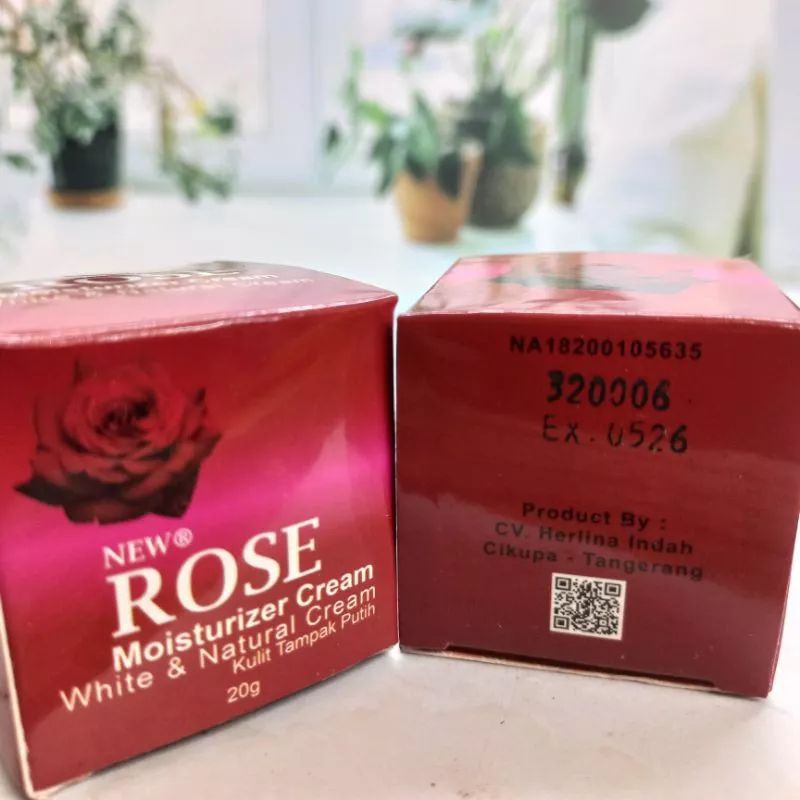 Cream Rose Moisturizer Cream White And Natural Bpom Ecer