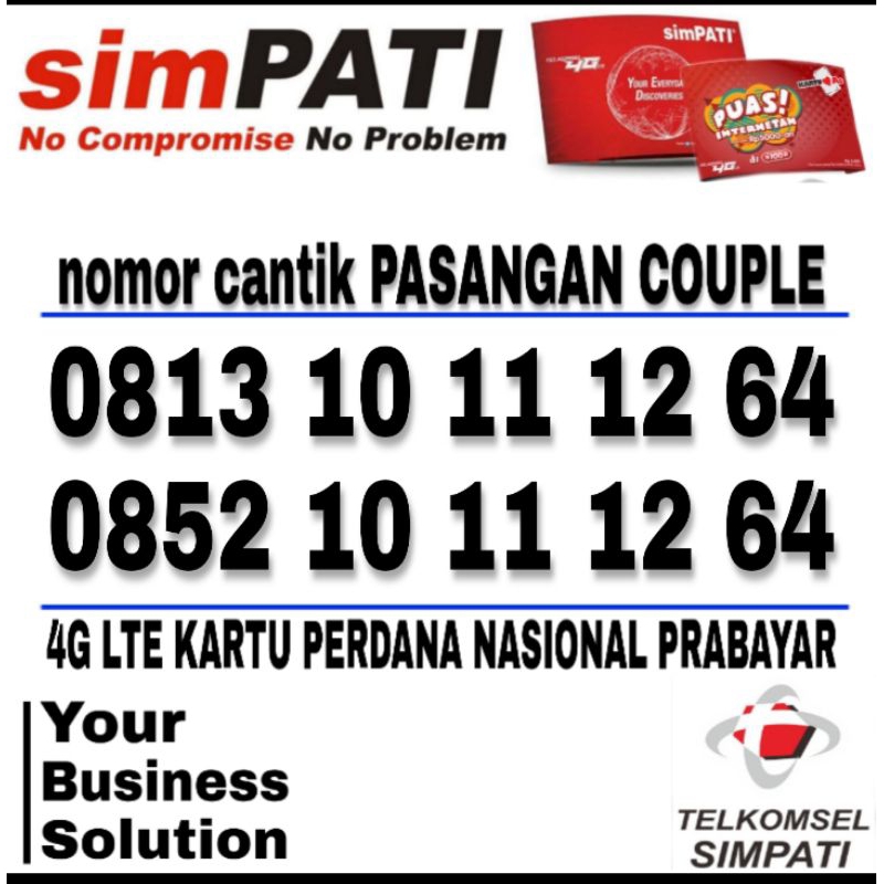 nomor cantik kartu prabayar kartu AS 4G LTE 808686 - 102020 - Tahun kelahiran