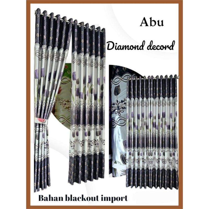 BISA COD BAYAR DI TEMPAT / gordeng blackout gliter super tebal 100% jendela dan pintu diamond decor