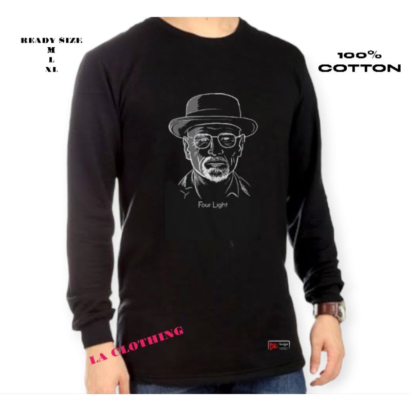 Kaos Basic Tangan Panjang Pria Best Seller M L XL Kaos Distro Pria Basic Tangan Panjang super premiu