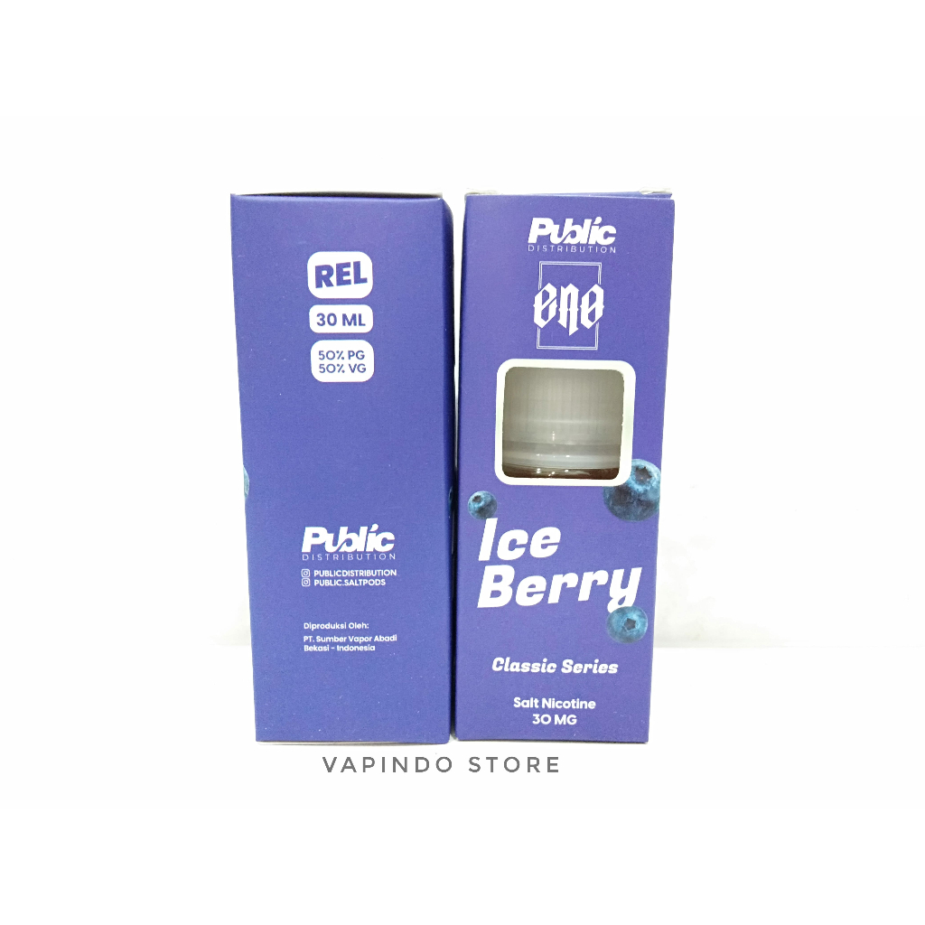 SALT ENO ELO ICE BERRY CLASSIC SERIES 30ML SALTNIC 30MG BY PUBLIC