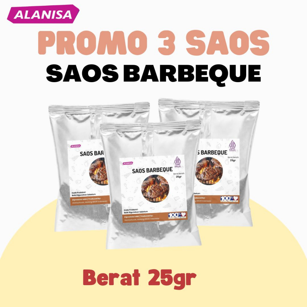 

PROMO 3 SAOS BARBEQUE (25GR) SUPER PRAKTIS