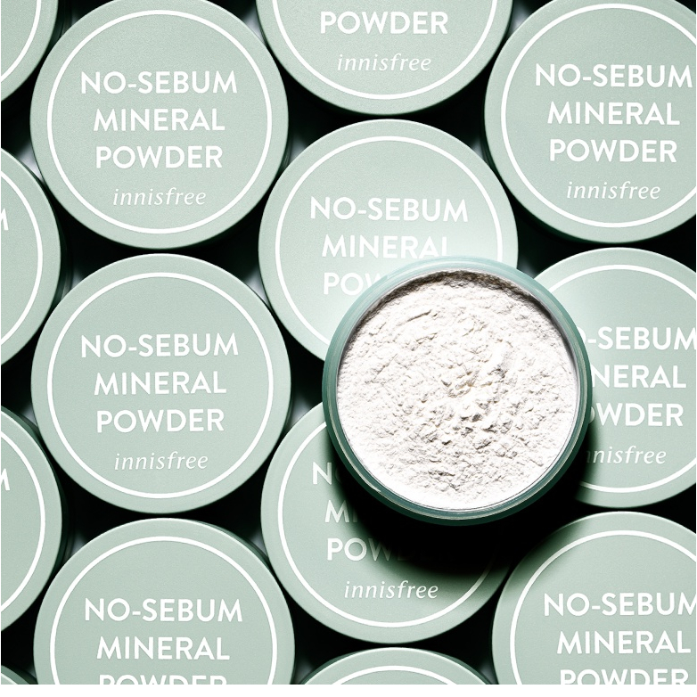 innisfree No Sebum Mineral Powder 5Gr Bedak Tabur Oil Control Makeup (Kemasan baru)100% ORI KOREA