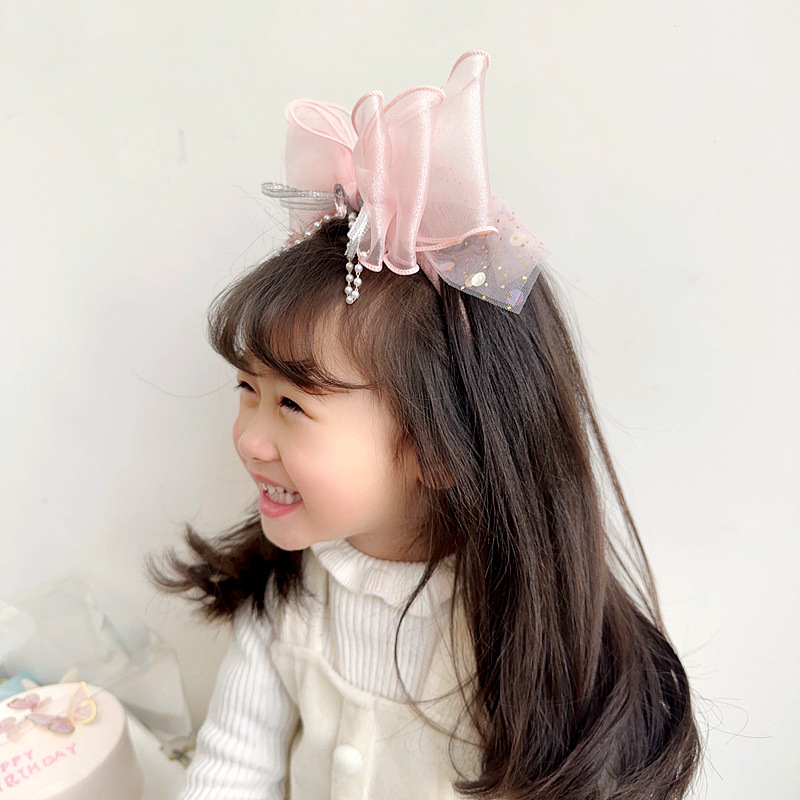 Caliloops Bando Bandana Anak Perempuan Pita Besar Korea Princess Fairy