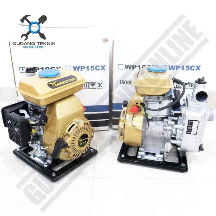 (MAESTRO) Water Pump 1&quot; 1.5&quot; WP10CX WP15CX MAESTRO / Mesin Waterpump Alkon Pompa Air Irigasi Sawah 1 1,5 Inch WP 10 15 CX MAESTRO