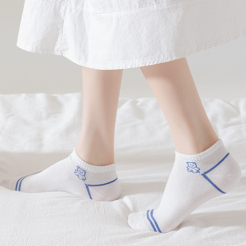 Kaos Kaki Ankle Unisex Kaos Kaki Pendek Semata Kaki Motif Dewasa Korea Style Cute Short Socks Satu7an KK25