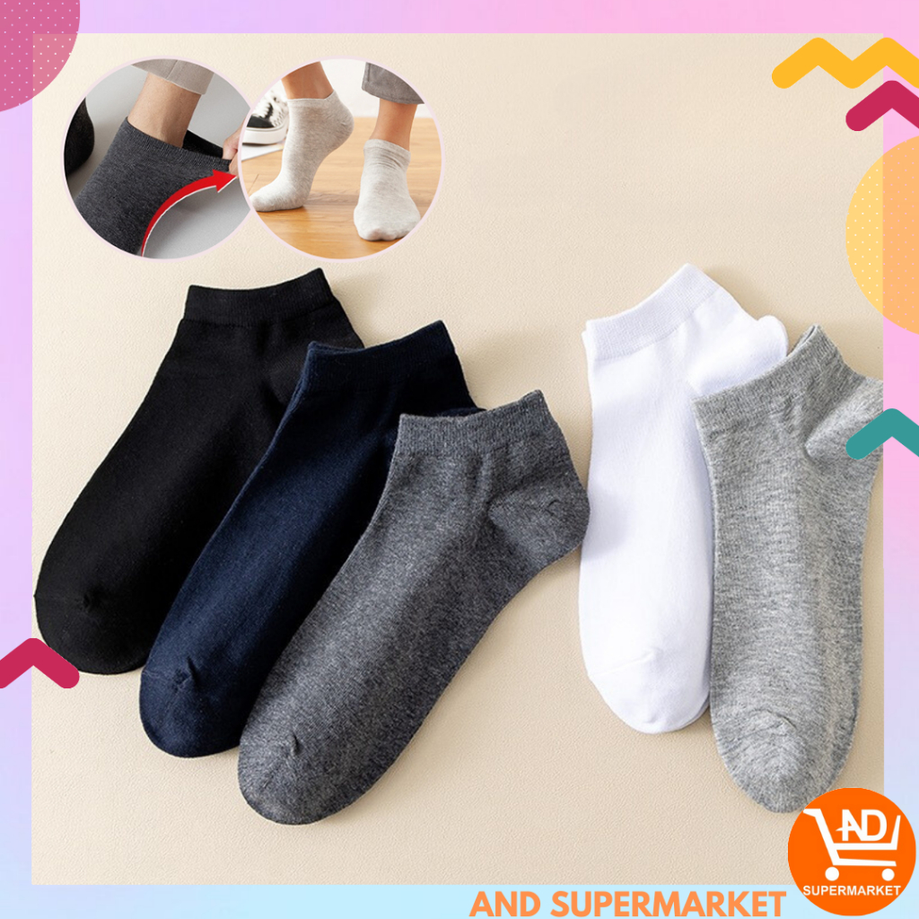 Kaos Kaki Unisex Import Kaos Kaki Polos Semata Kaki Murah Short Socks Kasual KK23