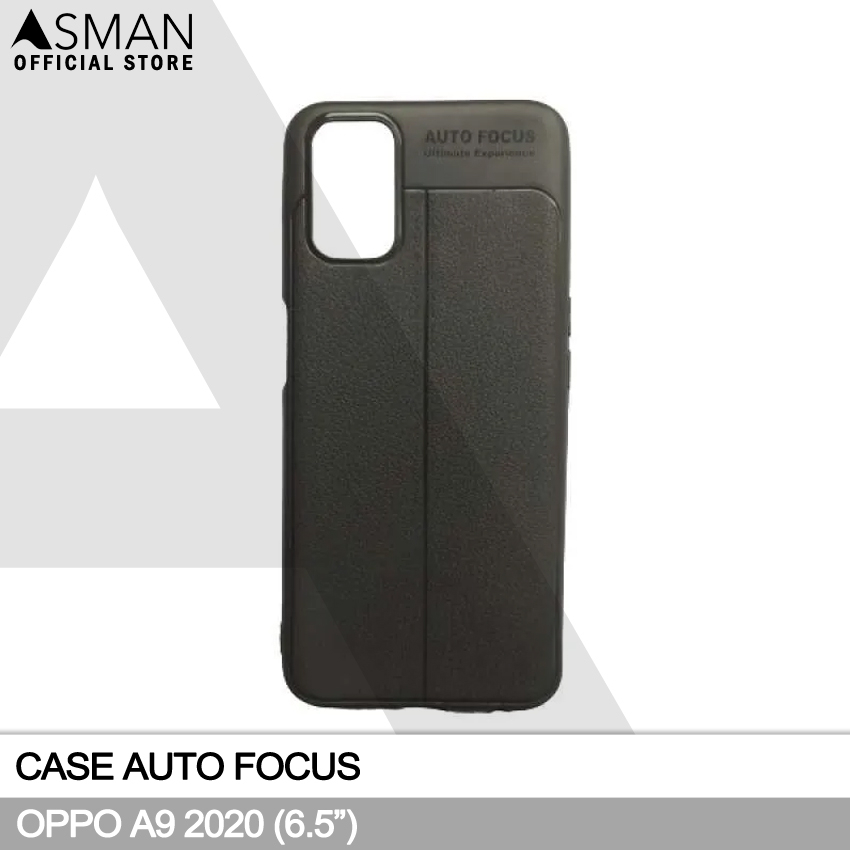 Auto Focus Oppo A92 (6.5&quot;) | Soft Case Leather Premium - Hitam