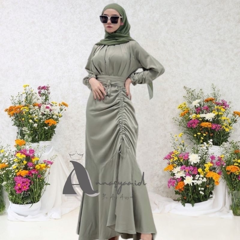 Annasyaa.id Dress Rumi Dress Couple Ibu Anak Dress Wisuda Dress Lebaran Dress kondangan Dress Pesta 