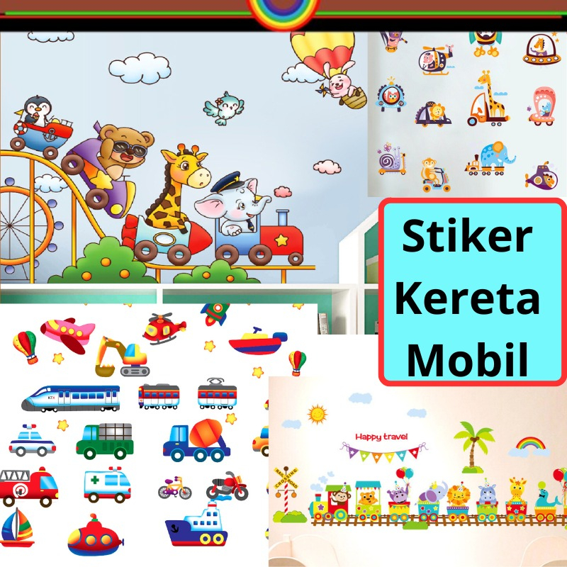 WALLSTICKER TEMPELAN WALL STIKER STIKER SETIKER DINDING TEMBOK MOBIL MOBILAN KERETA KARAKTER CARS HI