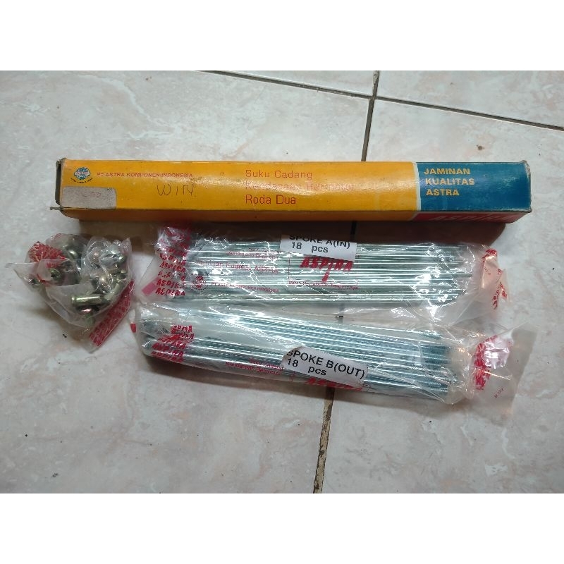 Ruji Spoke Jari Jari Honda Win GF6 Original Aspira NOS