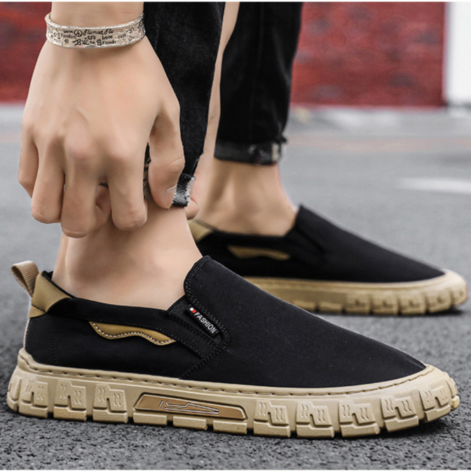 Highland Sepatu Pria Impor Sepatu Slip On Pria Dewasa Kerja Kasual Import Sepatu Casual Slop Cowok Outdoor Comfort MC120