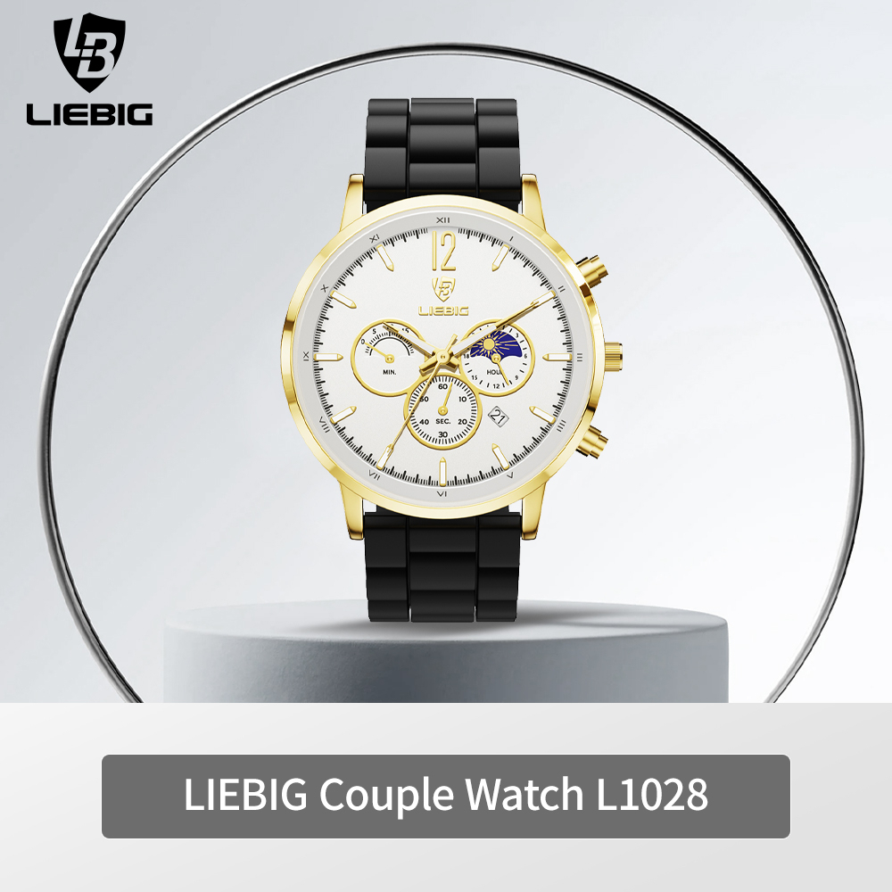 jam tangan pria anti air Men's Fashion Watch Quartz 30 ATM Watch Jam tangan premium tampilan siang dan malam