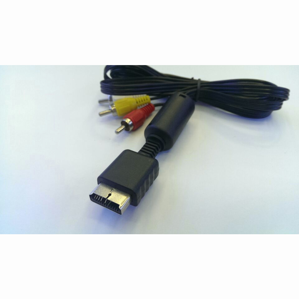 YUN Mall  Kabel Av PS2 Ori / Kabel PS2 PS 2 ke tv / kabel PS2 ke tv full set / kabel jack ps 2 / Panjang 1.8 Meter - Kabel PS2 Ke Tv