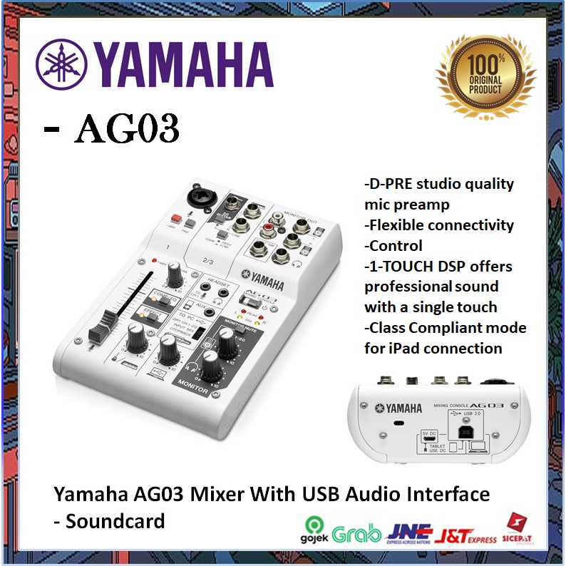 Yamaha AG03 Mixer With USB Audio Interface - Soundcard