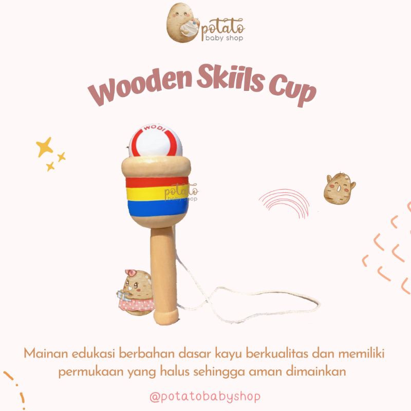 BT WD15 Wooden Skills Cup - Mainan Edukasi Anak