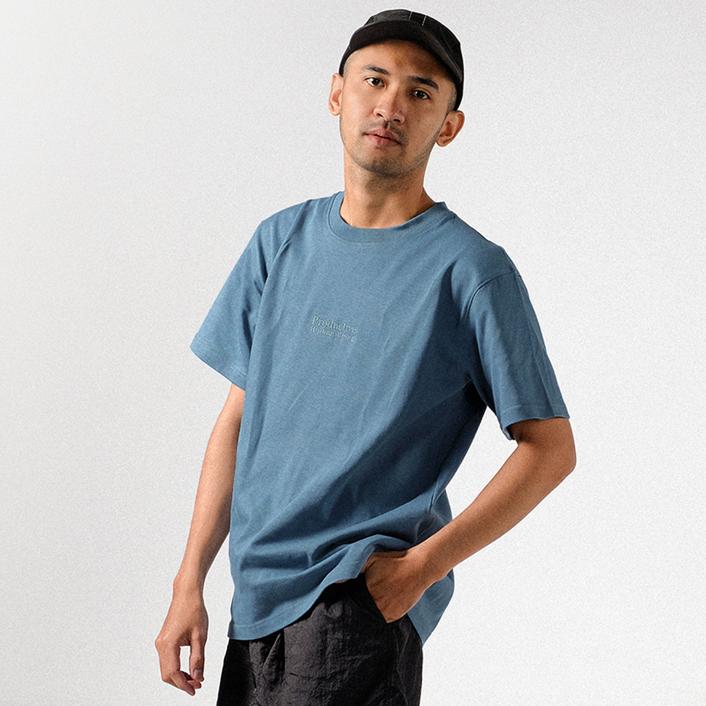 Orca Oversized Short Tees Bluestone